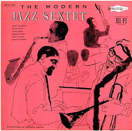 Modern Jazz Sextet, Norgran 1076, David Stone Martin