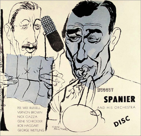 Muggsy Spanier - Pee Wee Russell, 78 rpm album Disc Records, David Stone Martin